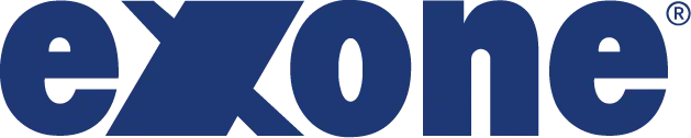 exone-Logo: Dunkelblauer Schriftzug „exone“ in serifenloser Typografie mit eingekerbtem „e“ als Wortanfang.
