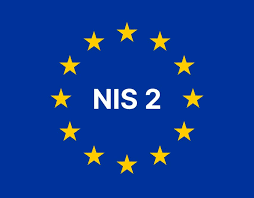 NIS2 Symbol mit EU-Sternenkreis und der Aufschrift NIS 2