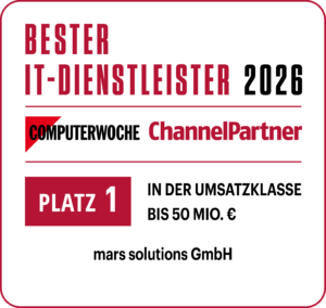 Auszeichnung für den besten IT-Dienstleister 2026 von COMPUTERWOCHE und ChannelPartner für mars solutions GmbH.